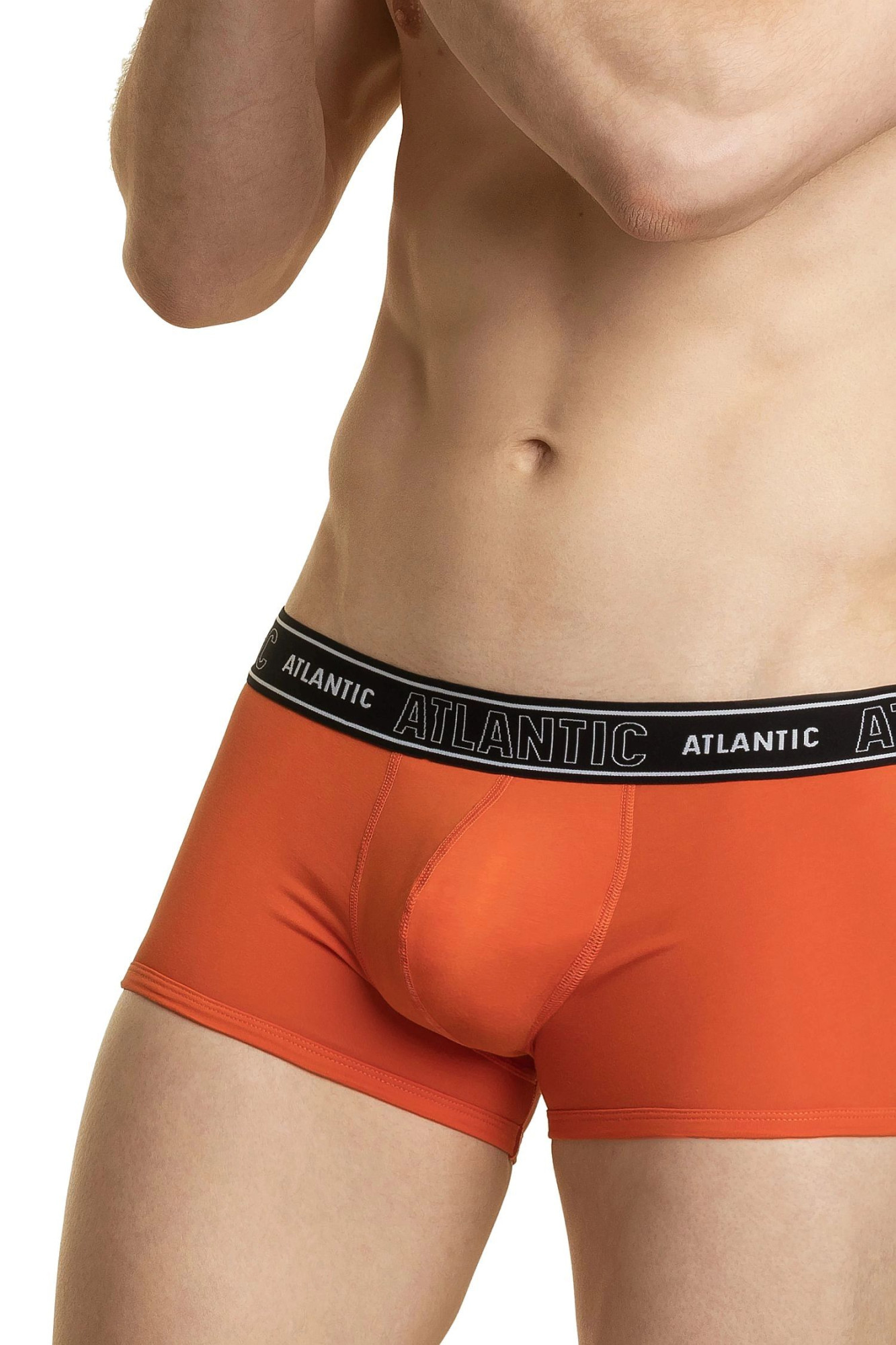 Pánské boxerky 1191 orange - Atlantic oranžová XXL