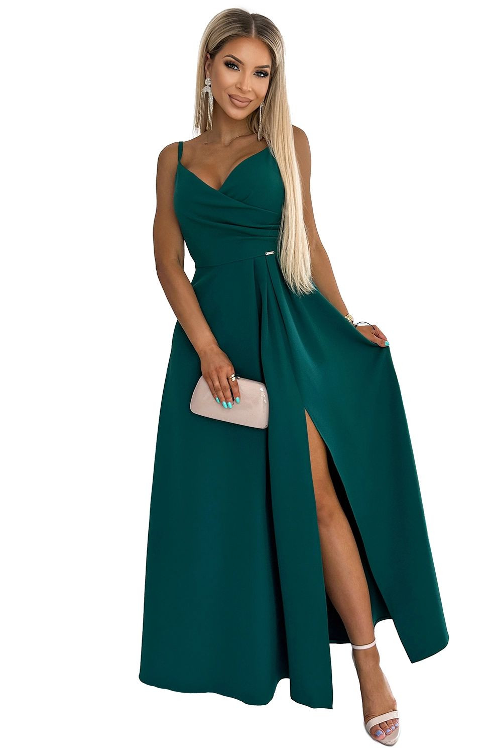 Dámské šaty 299-11 CHIARA - NUMOCO Zelená L