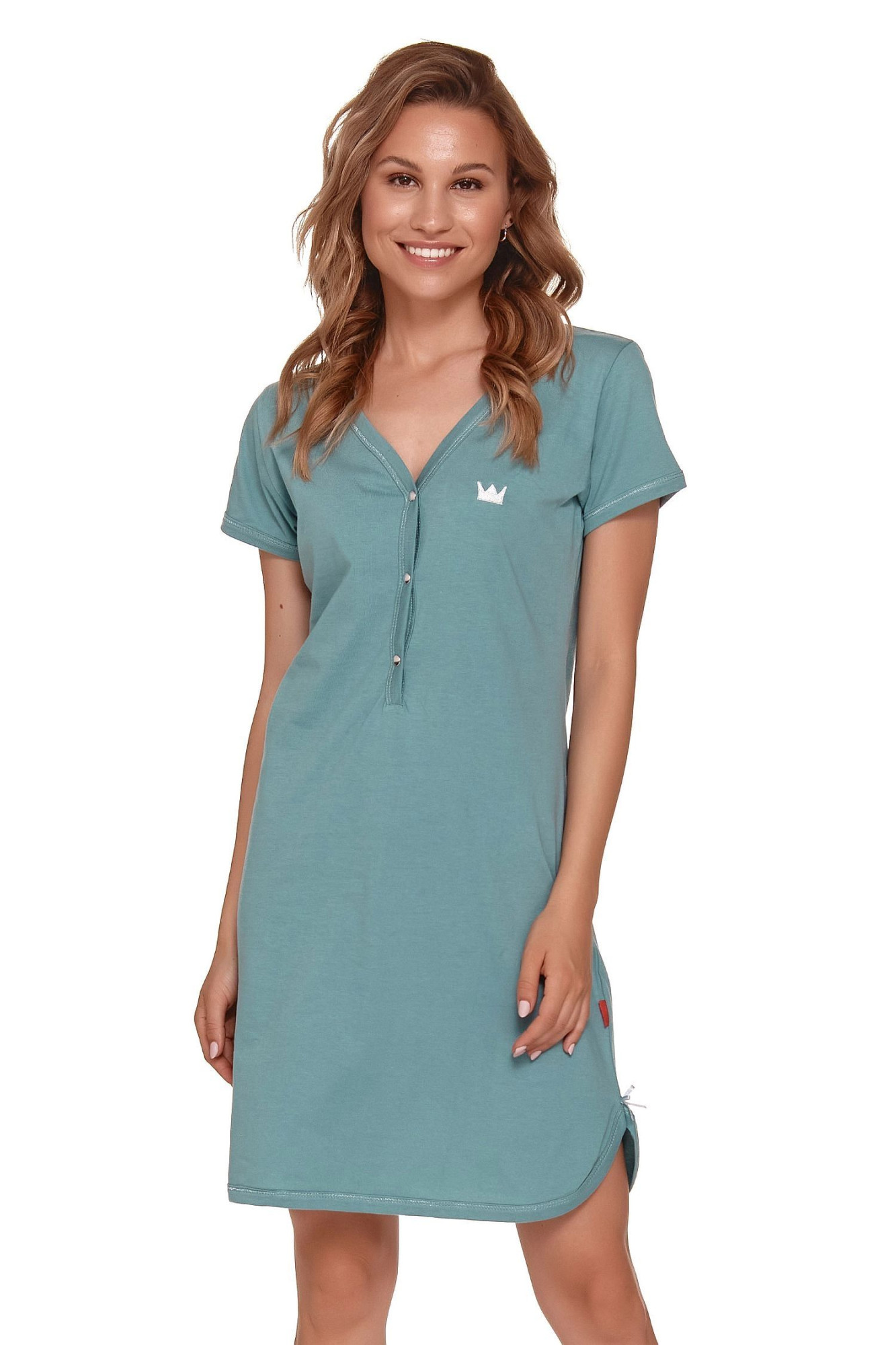 Noční košile 9505 mint - Doctornap Zelená XL