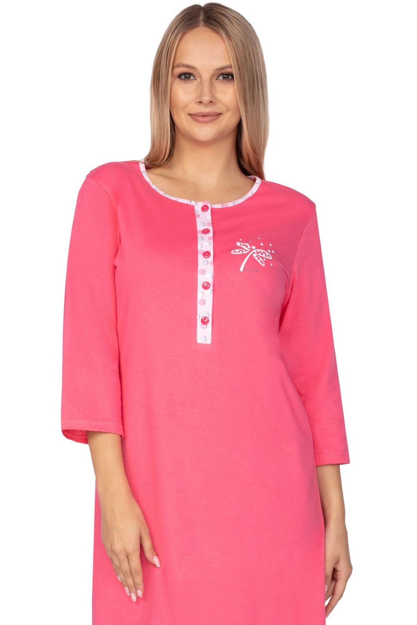 Noční košile 114 pink plus - REGINA Růžová 3XL