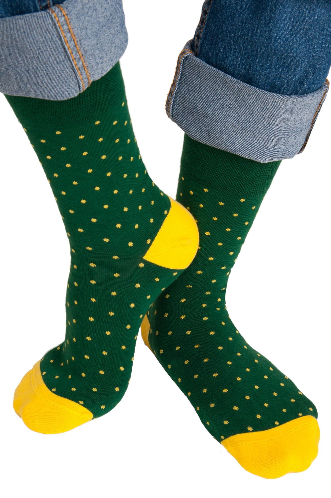 Pánské ponožky 003 U06 - NOVITI Zelená 43/46
