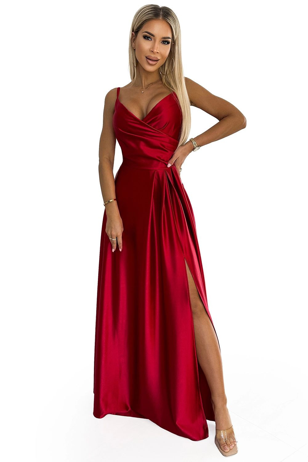 Dámské šaty 299-14 CHIARA - NUMOCO Červená L