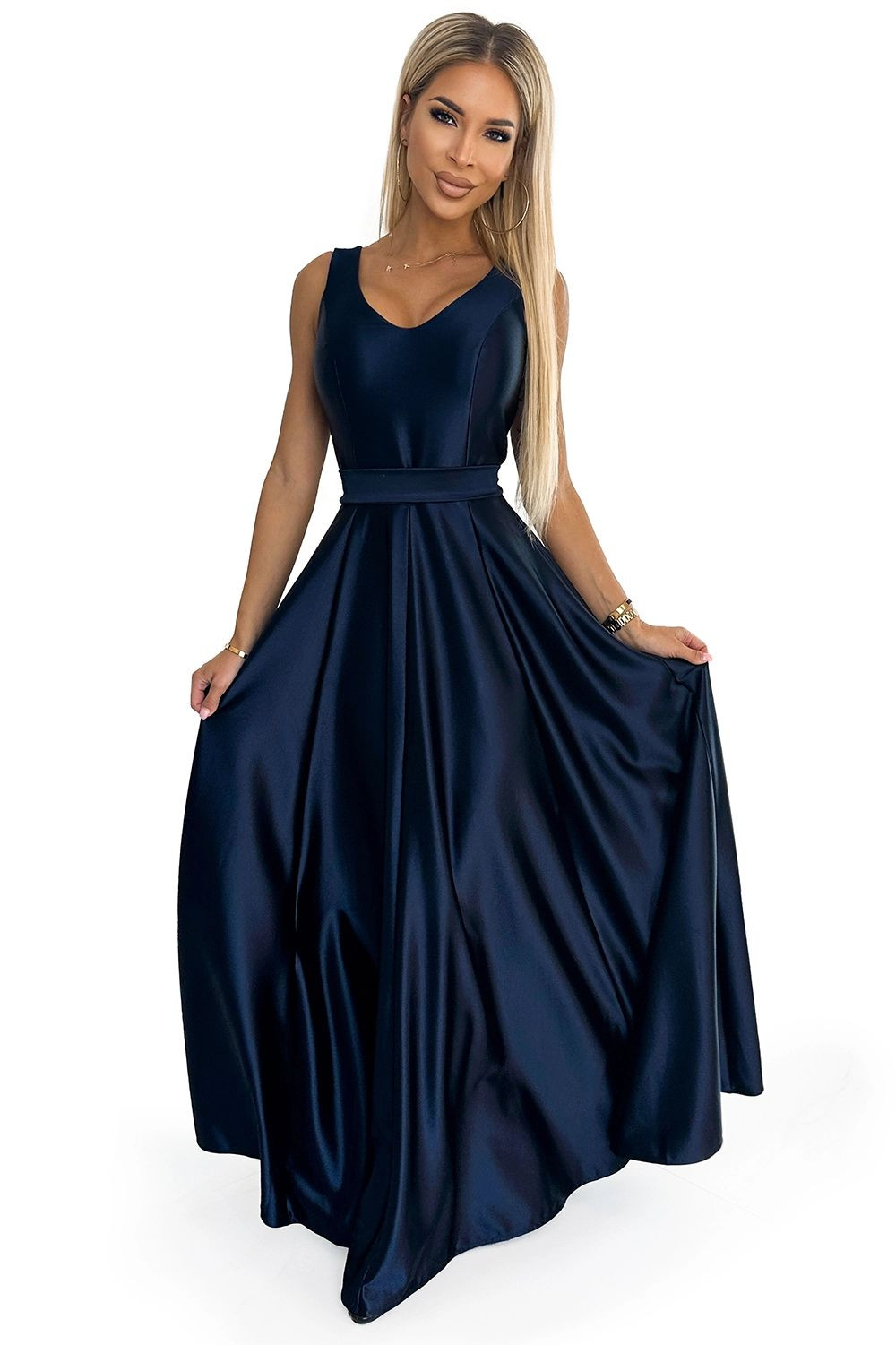 Dámské šaty 508-1 CINDY - NUMOCO tmavě modrá L