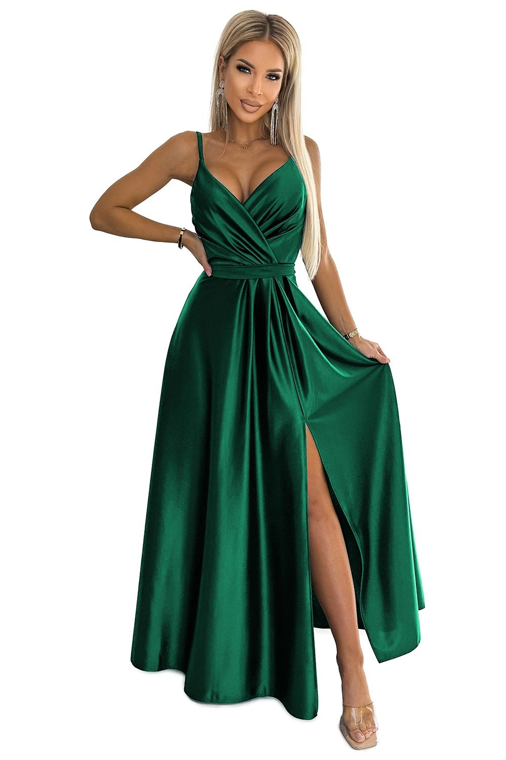 Dámské šaty 512-1 JULIET - NUMOCO Zelená L