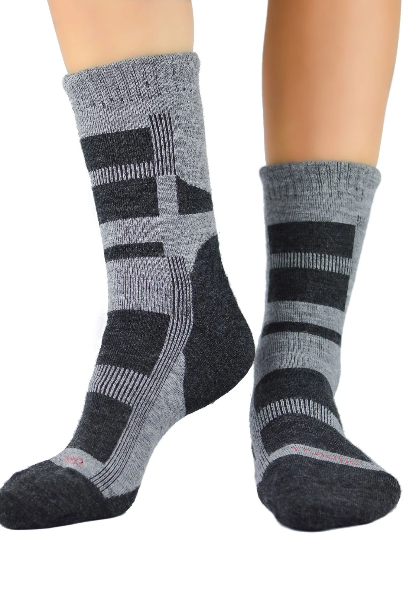 Pánské ponožky 003 M02 - NOVITI šedá 43/46