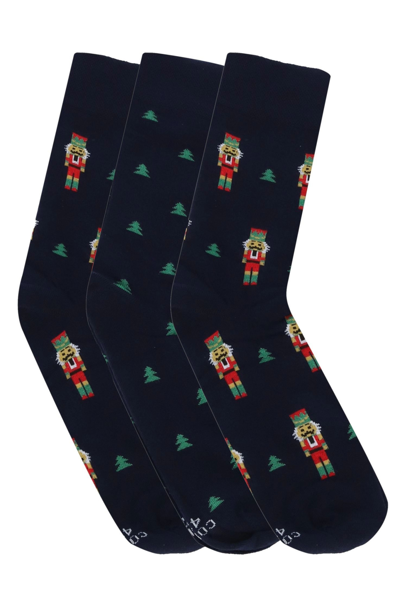 Pánské ponožky 3 pack Premium 3 pack Christmas blue - CORNETTE tmavě modrá 39/41