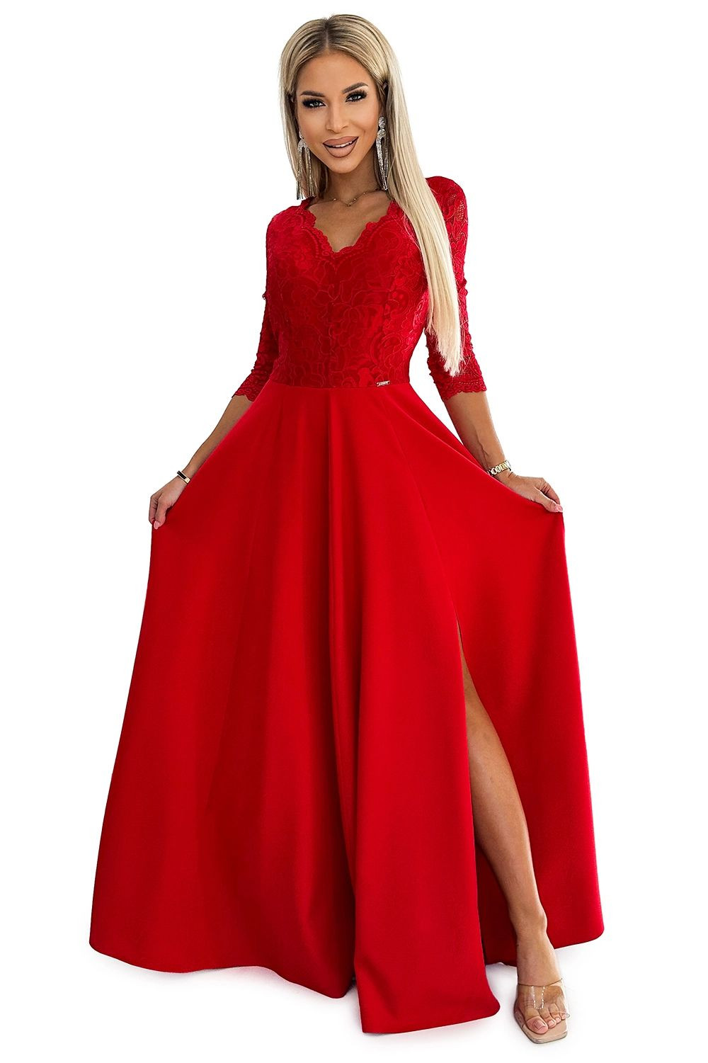 Dámské šaty 309-8 AMBER - NUMOCO Červená S