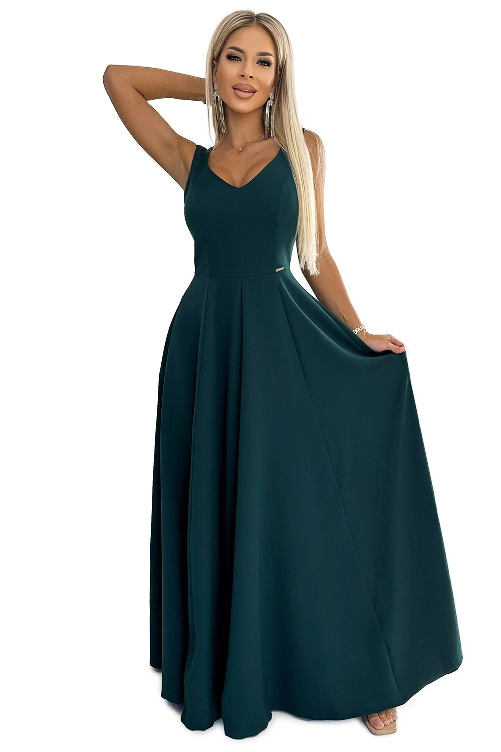 Dámské šaty 246-5 CINDY - NUMOCO Zelená XL