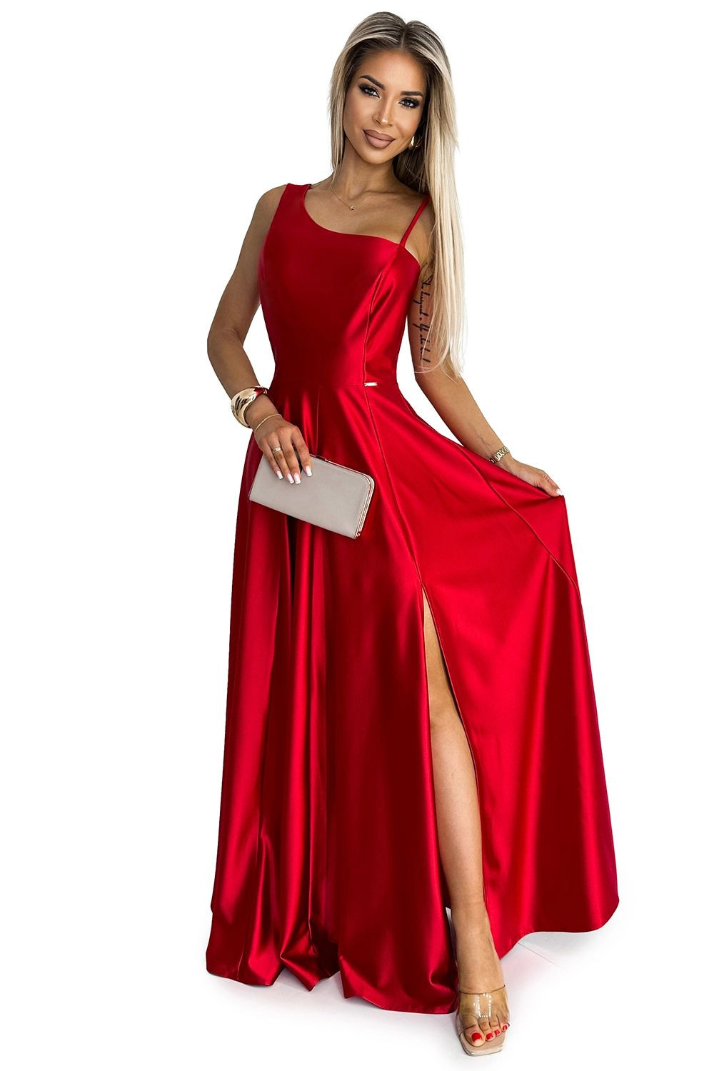 Dámské šaty 524-1 - NUMOCO Červená L