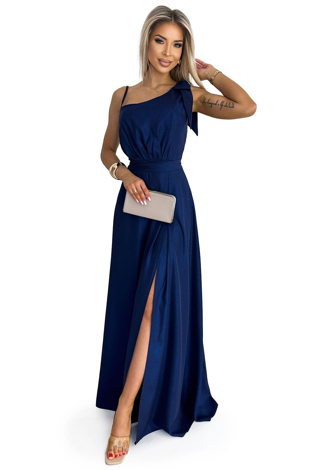 Dámské šaty 528-1 - NUMOCO tmavě modrá M