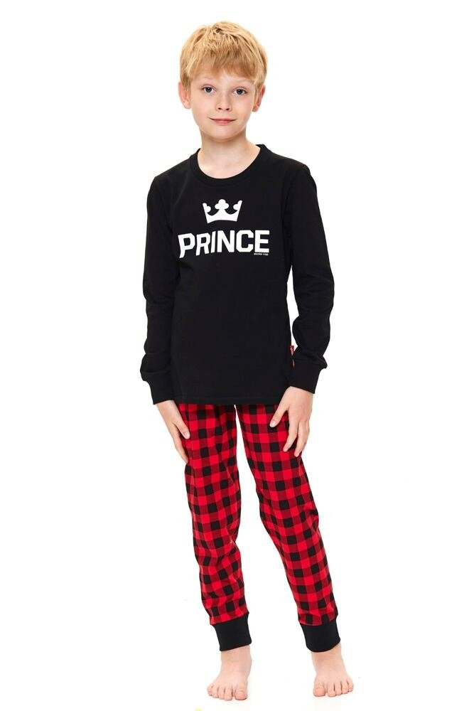 Chlapecké pyžamo Prince černé černá 146/152