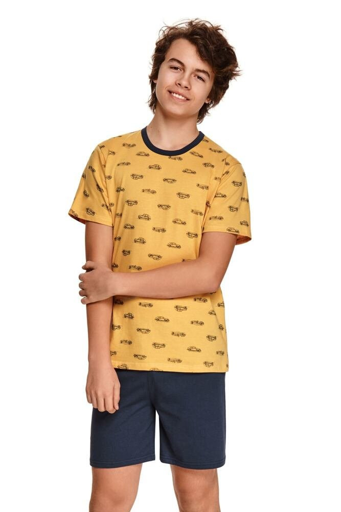 Chlapecké pyžamo Max žluté s auty žlutá 110
