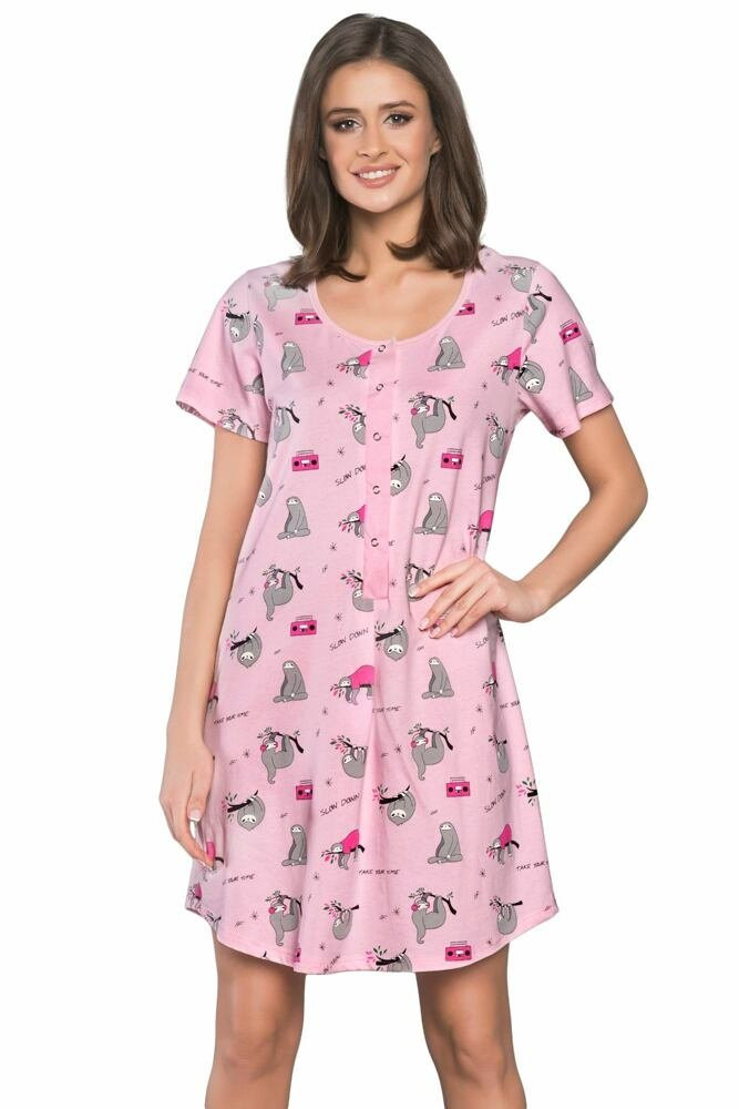 Dámská noční košile Orso růžová XL