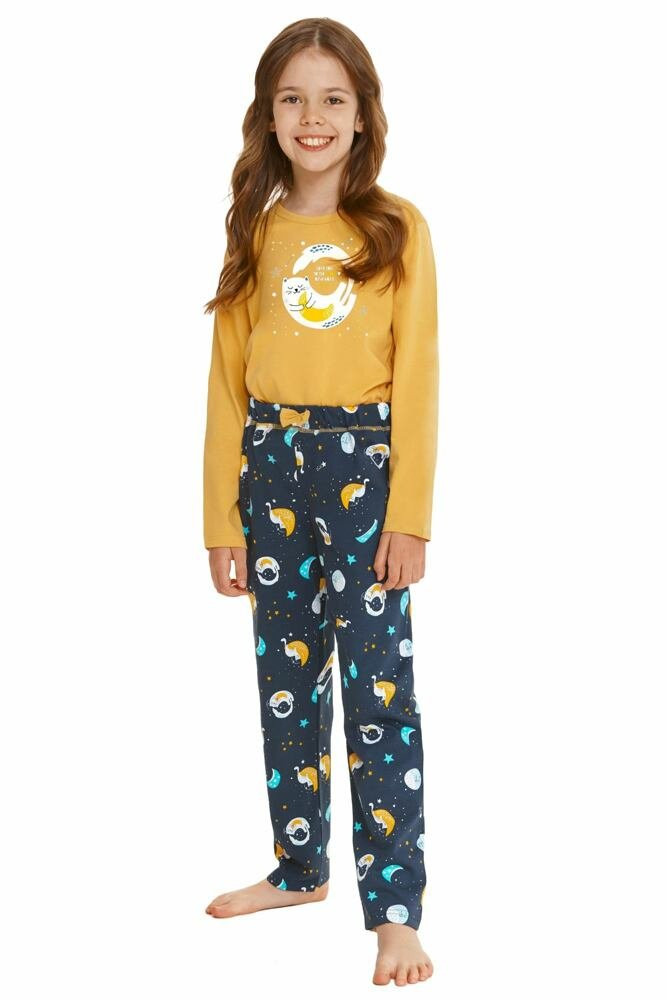 Dívčí pyžamo Sarah žluté 116