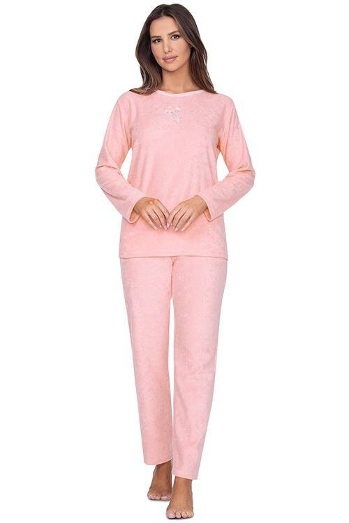 Dámské froté pyžamo Emily růžové růžová M