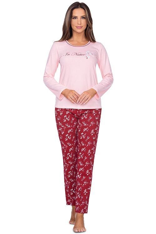Dámské pyžamo Grace růžové s potiskem růžová XXL
