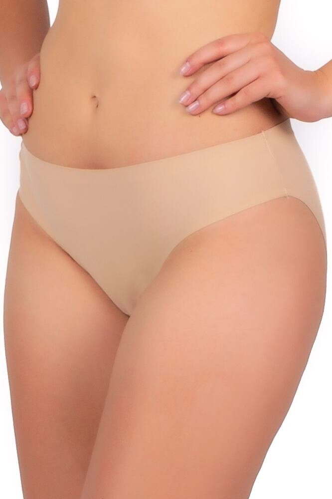Bezešvé kalhotky Mini Bikini béžové Béžová L