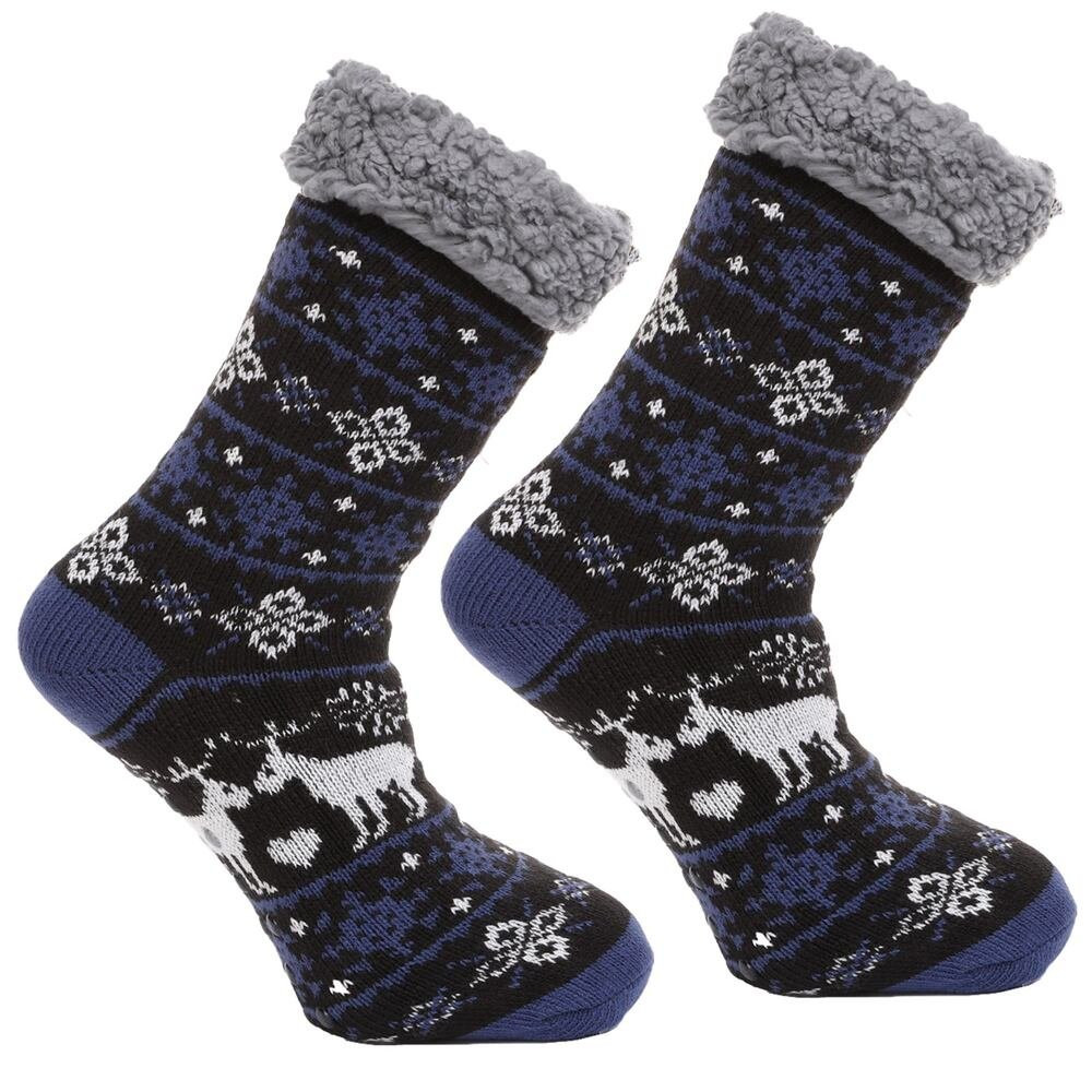 Protiskluzové ponožky Nordic winter modré modrá UNI