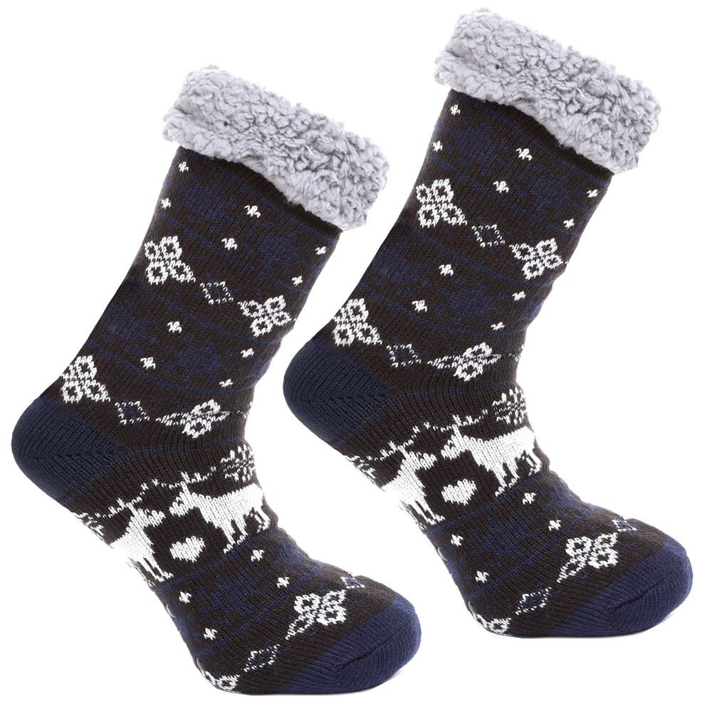 Protiskluzové ponožky Nordic winter černé černá UNI