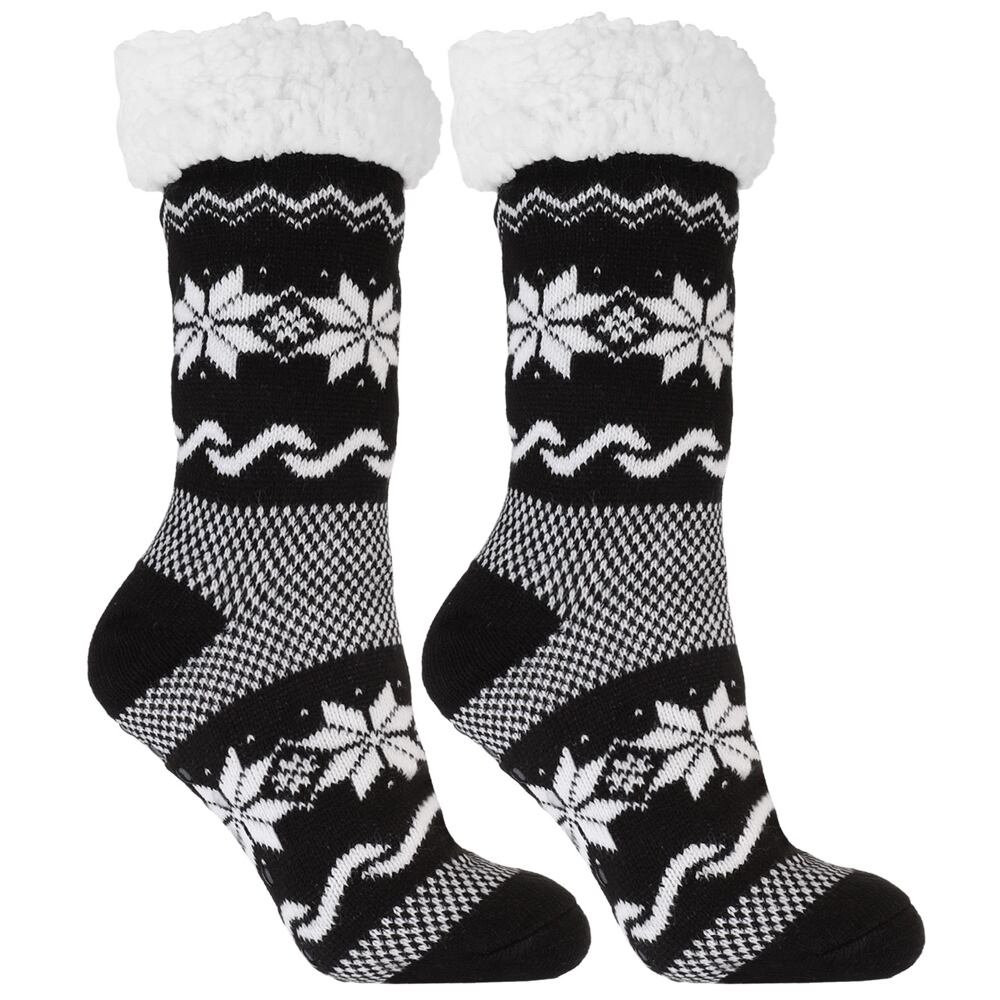 Hřejivé ponožky Nordic winter II černé černá UNI
