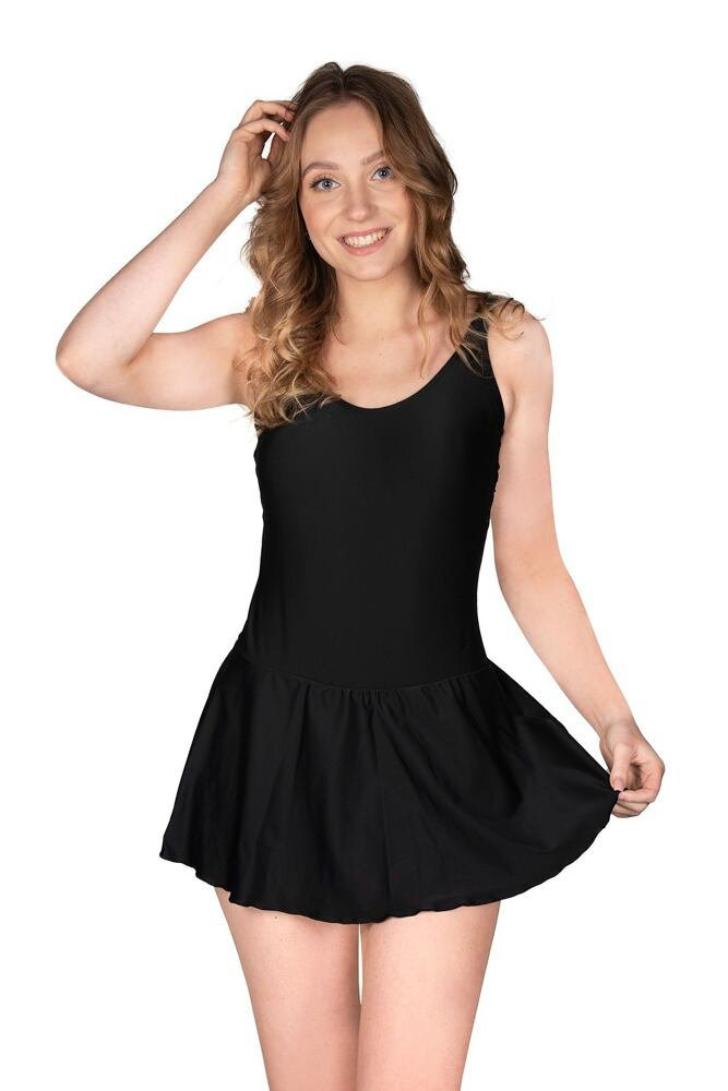 Plavky šaty Korfu černé černá 3XL