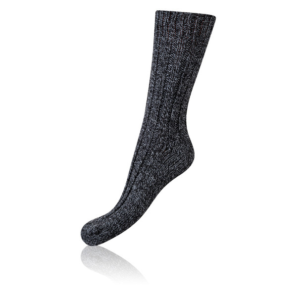 Zimní unisex ponožky NORWEGIAN STYLE SOCKS - BELLINDA - černá 43 - 46