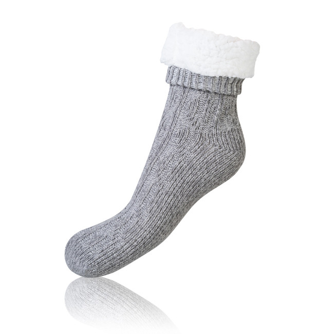 Extrémně teplé ponožky EXTRA WARM SOCKS - BELLINDA - šedá 38 - 39