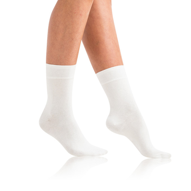 Dámské bavlněné ponožky COTTON MAXX LADIES SOCKS - BELLINDA - bílá 39 - 42