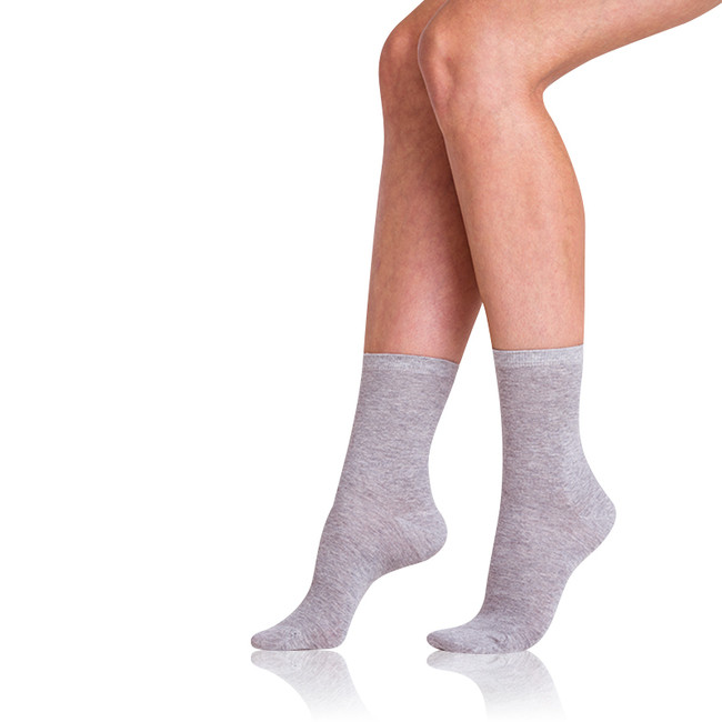 Dámské ponožky z bio bavlny GREEN ECOSMART LADIES SOCKS - BELLINDA - šedá 39 - 42