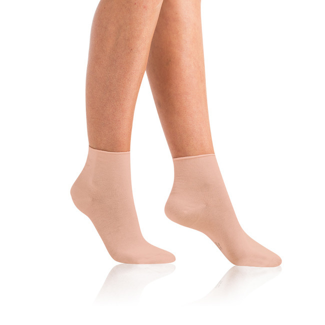 Dámské ponožky z bio bavlny s netlačícím lemem GREEN ECOSMART COMFORT SOCKS - BELLINDA - růžová 35 - 38