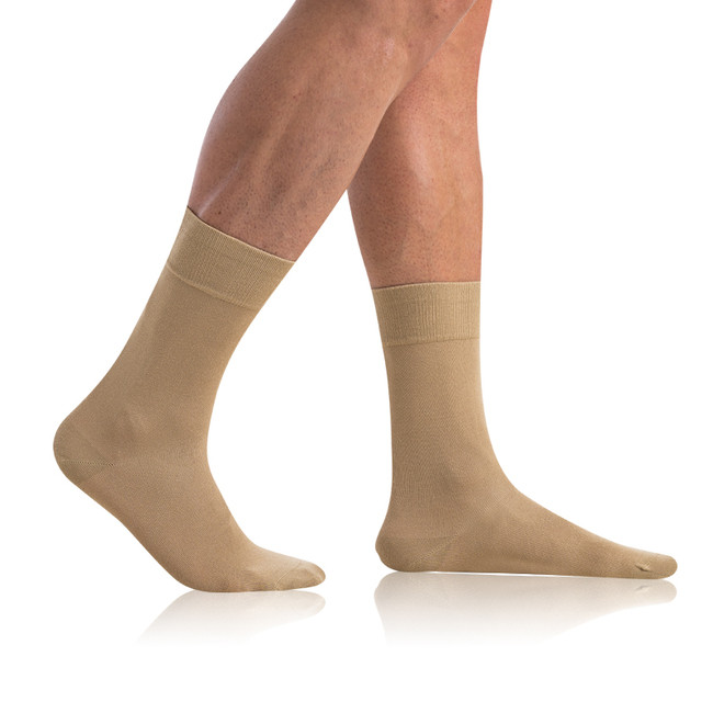 Bambusové klasické pánské ponožky BAMBUS COMFORT SOCKS - BELLINDA - béžová 39 - 42