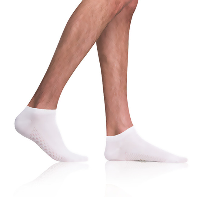 Krátké pánské bambusové ponožky BAMBUS AIR IN-SHOE SOCKS - BELLINDA - bílá 39 - 42