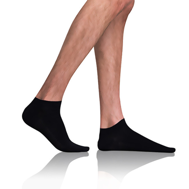 Krátké pánské bambusové ponožky BAMBUS AIR IN-SHOE SOCKS - BELLINDA - černá 43 - 46