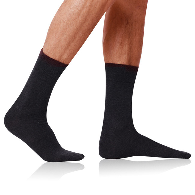 Pánské bavlněné ponožky COTTON MAXX MEN SOCKS - BELLINDA - šedá 43 - 46