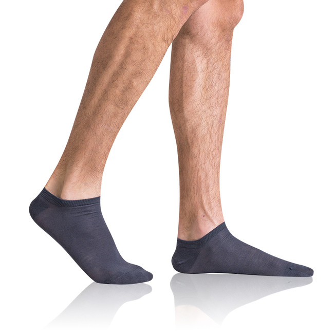 Pánské eko kotníkové ponožky GREEN ECOSMART MEN IN-SHOE SOCKS - BELLINDA - šedý melír 43 - 46