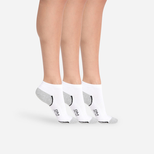 Dámské sportovní ponožky 3 páry DIM SPORT IN-SHOE 3x - DIM SPORT - bílá 39 - 42