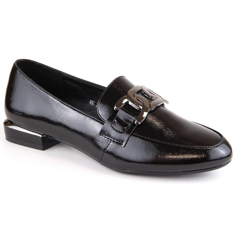 Sergio Leone W SK422A černé boty na plochém podpatku 37