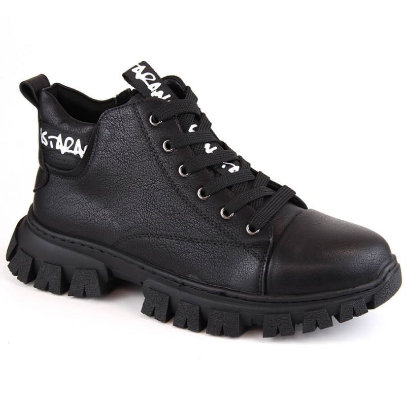 Sergio Leone W SK423 černá zateplená obuv na platformě 36