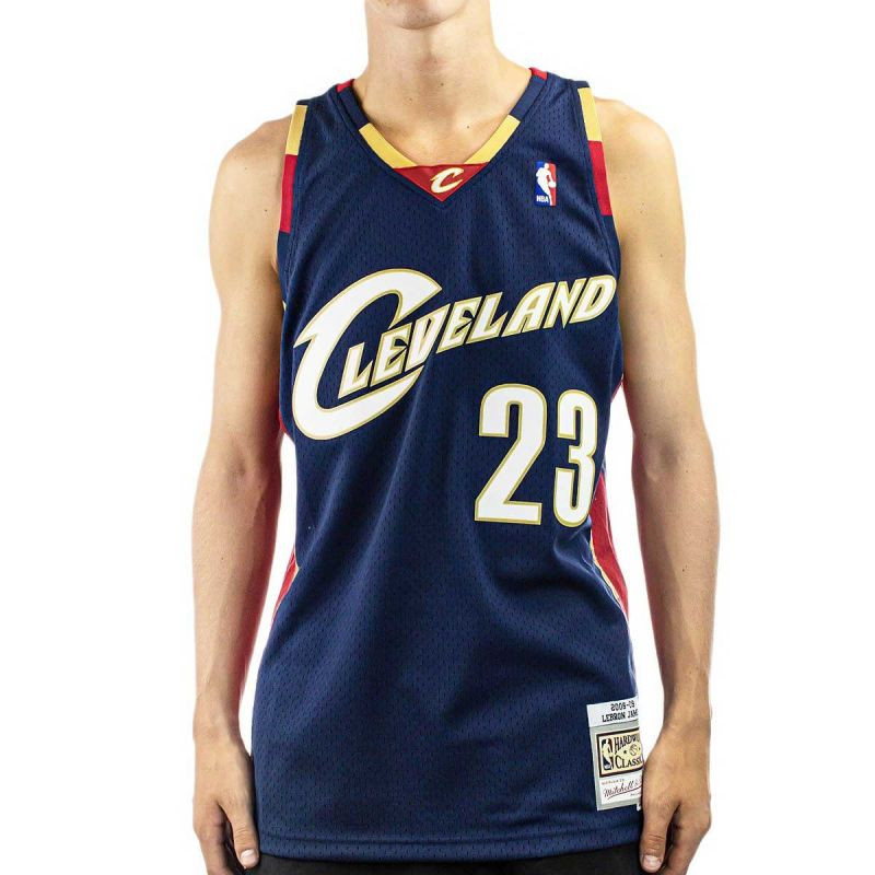 Mitchell & Ness Cleveland Cavaliers NBA Swingman Jersey Lebron James M SMJYGS18156-CCANAVY08LJA pánské oblečení XL