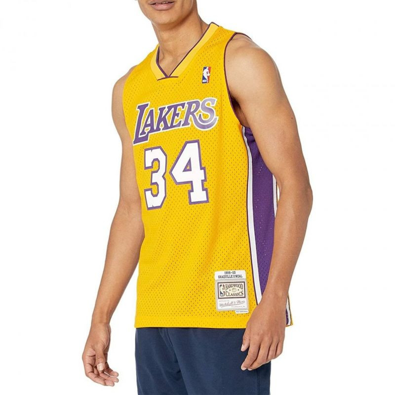Mitchell & Ness Los Angeles Lakers NBA Swingman Home Jersey Lakers 99 Shaquille O`Neal SMJYGS18179-LALLTGD99SON Pánské tričko L
