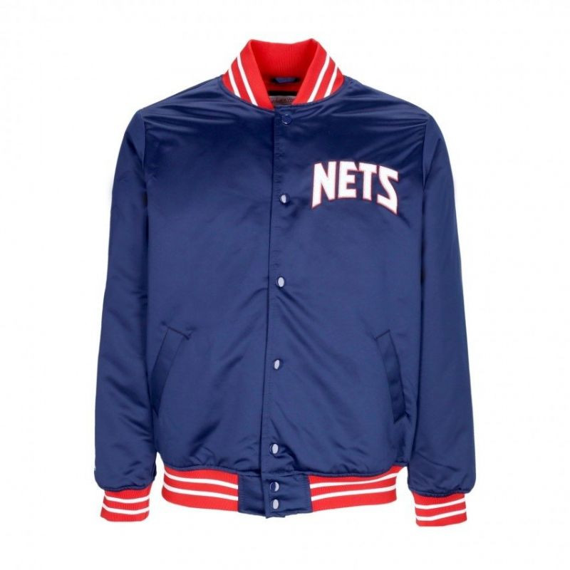 Mitchell & Ness NBA Heavyweight Satin Jacket New Jersey Nets OJBF3413-NJNYYPPPNAVY pánské L