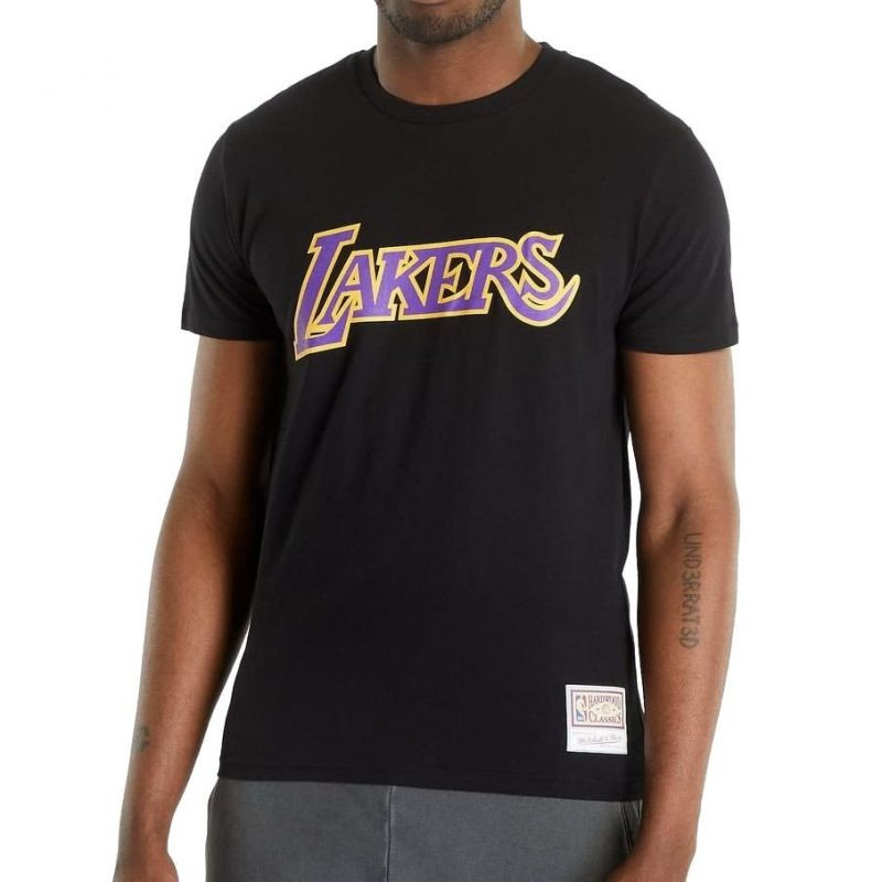 Mitchell & Ness tričko NBA Team Logo Tee Los Angeles Lakers BMTRINTL1051-LALBLCK L