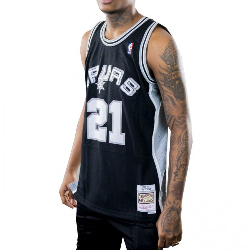 Mitchell & Ness Pánský dres NBA Swingman San Antonio Spurs Tim Duncan SMJYGS18208-SASBLCK98TDU S