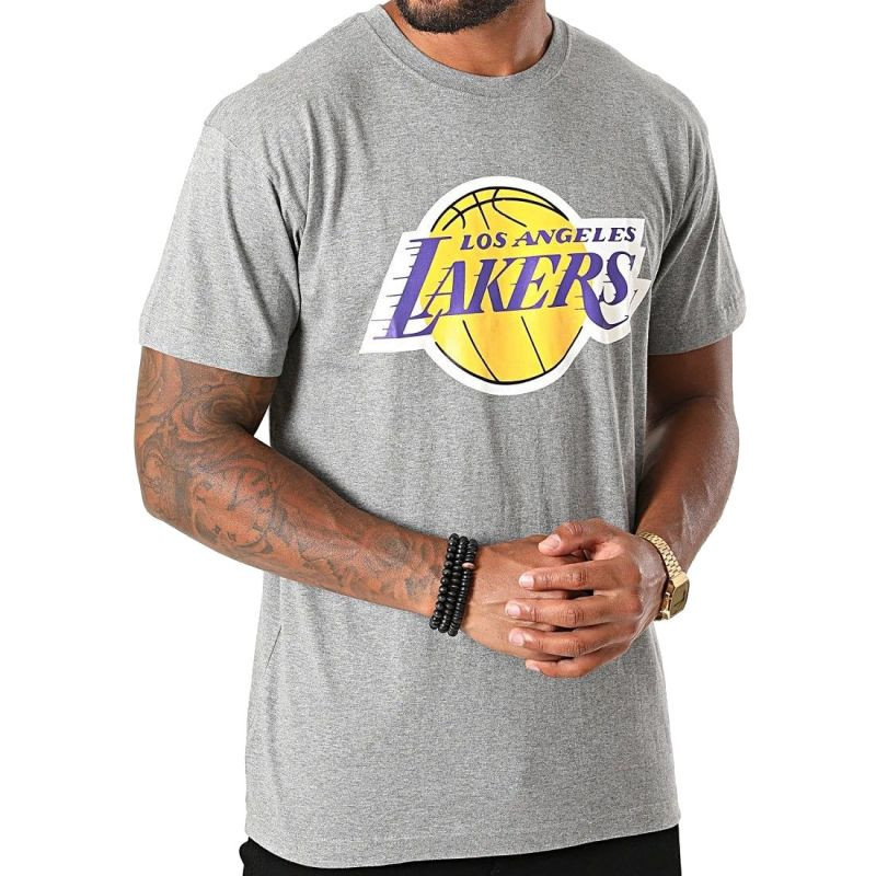 Mitchell & Ness NBA Los Angeles Lakers Týmové tričko s logem M BMTRINTL1268-LALGYML Tričko S