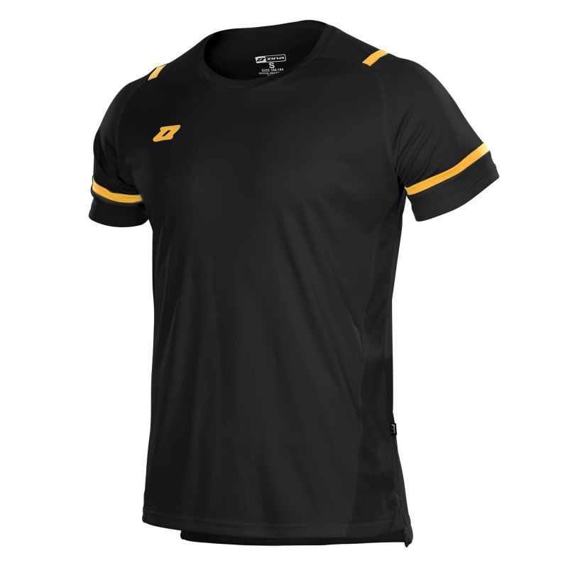 Zina Crudo Jr fotbalové tričko 3AA2-440F2 černá / žlutá XS