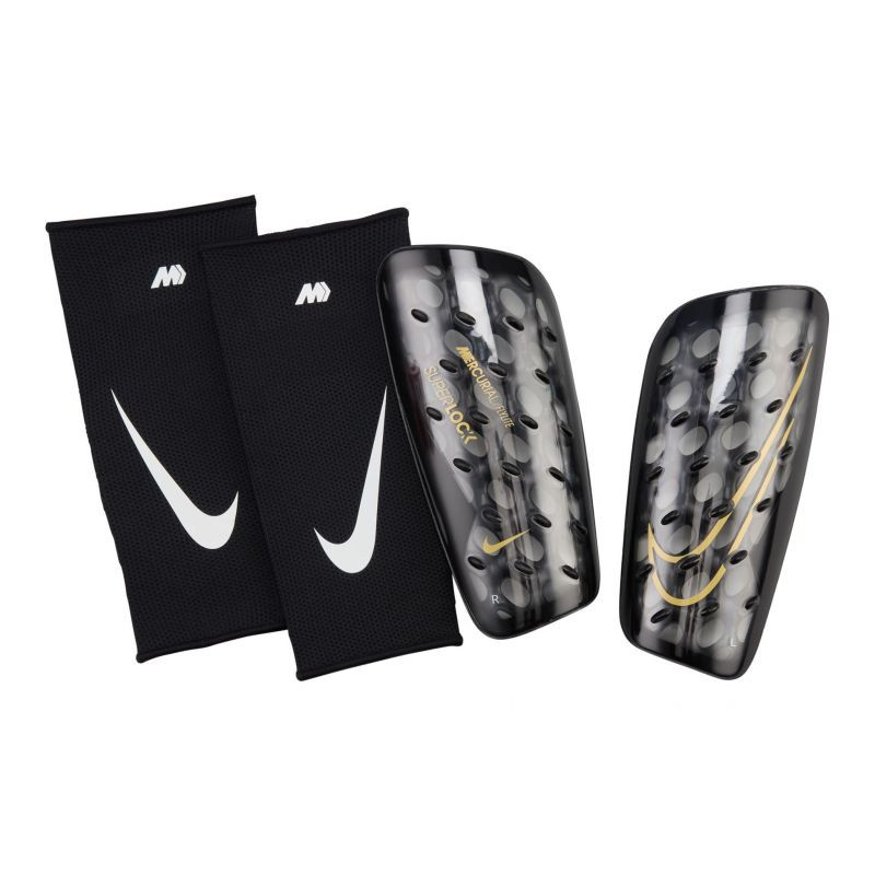 Fotbalové chrániče Nike Mercurial FlyLite SuperLock DN3608-010 S (150-160 cm)