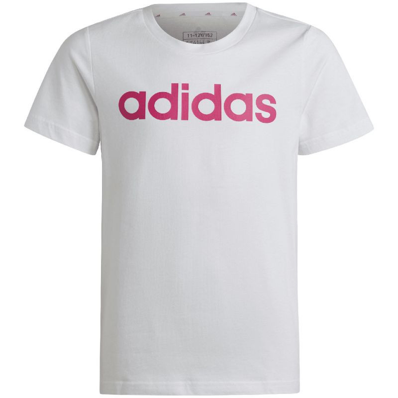 Adidas Essentials Linear Logo Cotton Slim Fit Tee Jr IC3150 tričko 164CM