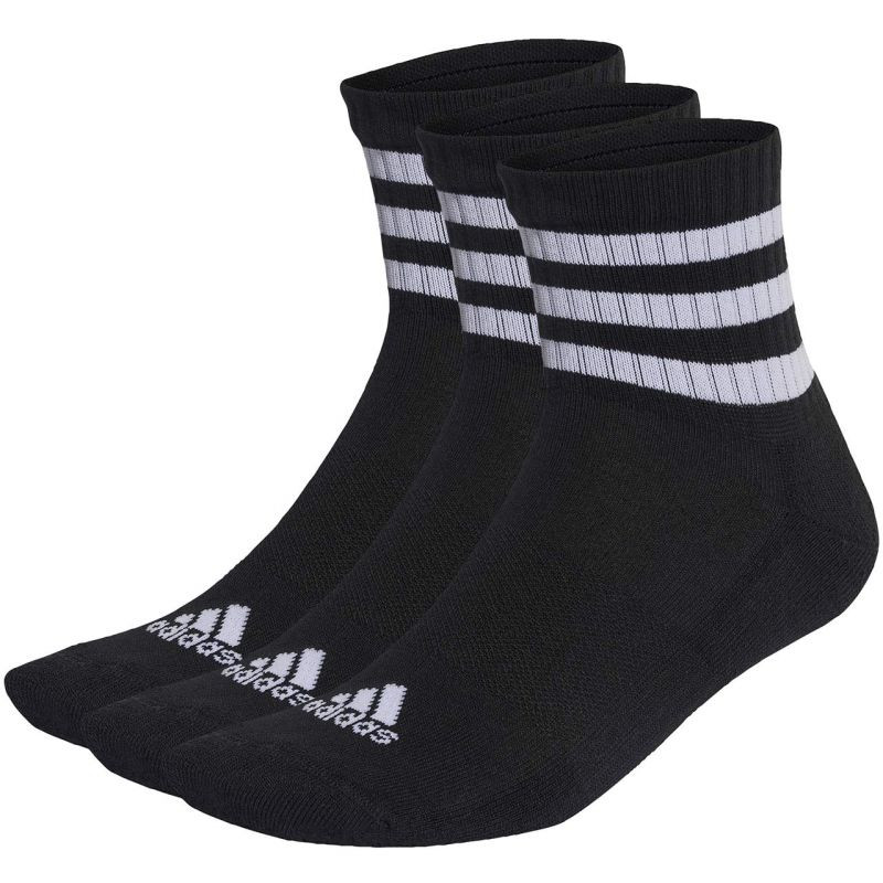 Ponožky adidas 3-Stripes Cushioned Sportswear Mid-Cut 3 páry IC1317 34-36