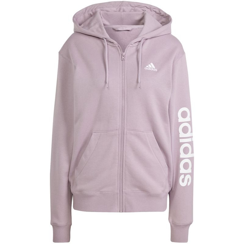 Mikina adidas Essentials Linear Full-Zip French Terry Hoodie W IS2073 S