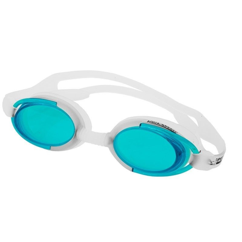 Bílé a zelené plavecké brýle Malibu - Aqua-Speed NEUPLATŇUJE SE